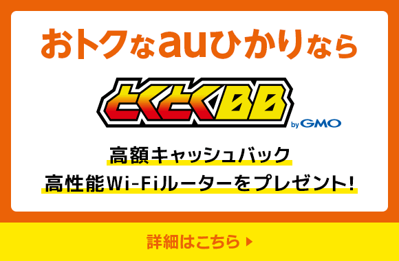 おトクなau光なら とくとくBB byGMO