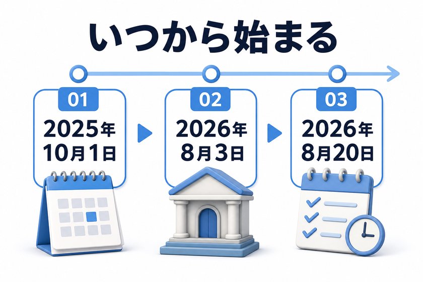 構成図:いつから始まる