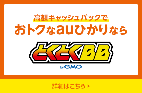 おトクなau光なら とくとくBB byGMO